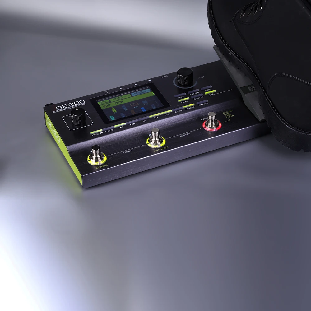 MOOER GE200 Amp моделирование мульти-процессор эффектов цифровая Гитара педаль эффектов 55 модели усилителя 70 эффектов 52 второй петлер