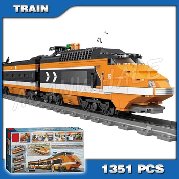 

1351pcs Train Series Creator High speed Horizon Express DIY 3D Model Building Kit Blocks ChildrenToys Compatible With