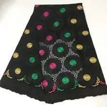 Последние Африканские кружева швейцарская вуаль кружева в швейцарском стиле tissu broderie Дубай нигерийские кружевные ткани для платья 5 ярдов