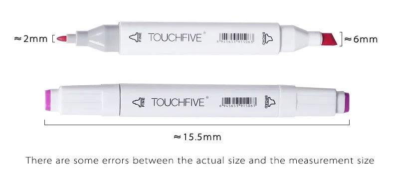 Touchfive 30 40 60 80 168 цветов двойная головка набор маркеров эскиз маркеры Кисть ручка для рисования манга дизайн товары для рукоделия