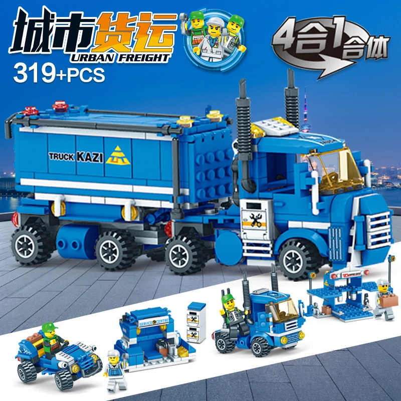 NEW-318pcs-4-IN-1-URBAN-FREIGHT-Building-Blocks-LegoINGlys-City-Truck-Blocks-Toy-Bricks-Educational (5)