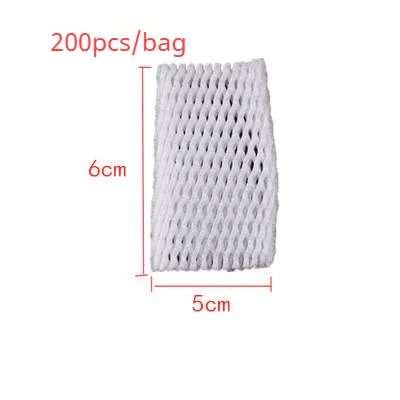 Foam Net sleeve Pocket Shockproof Protection Transport Packing Wine Glass Bottle Fragile Items Vegetable Fruit Thicken Mesh Bag 6x5CM