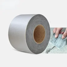 Strong Aluminum Foil Butyl Rubber Tape Self Adhesive Waterproof Repair Sealing Tape For Pipe Glass Floor Roof Window Wall