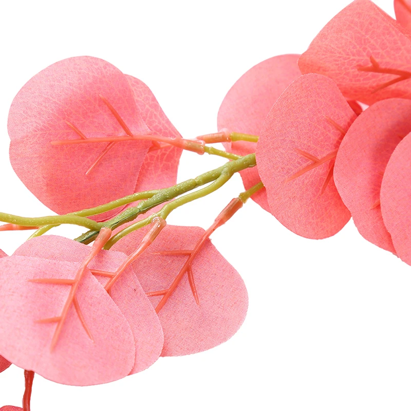 Party Decor Artificial Decoration Vivid Vine Rattan Grape Leaves For Home Garden Artificial Green Eucalyptus Vines Rattan
