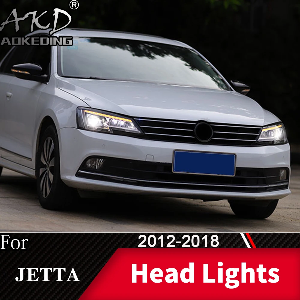 Фара для автомобиля VW Jetta Mk6 2011- Jetta головной светильник s противотуманный светильник s дневной ходовой светильник DRL H7 светодиодный Биксеноновая лампа автомобильные аксессуары