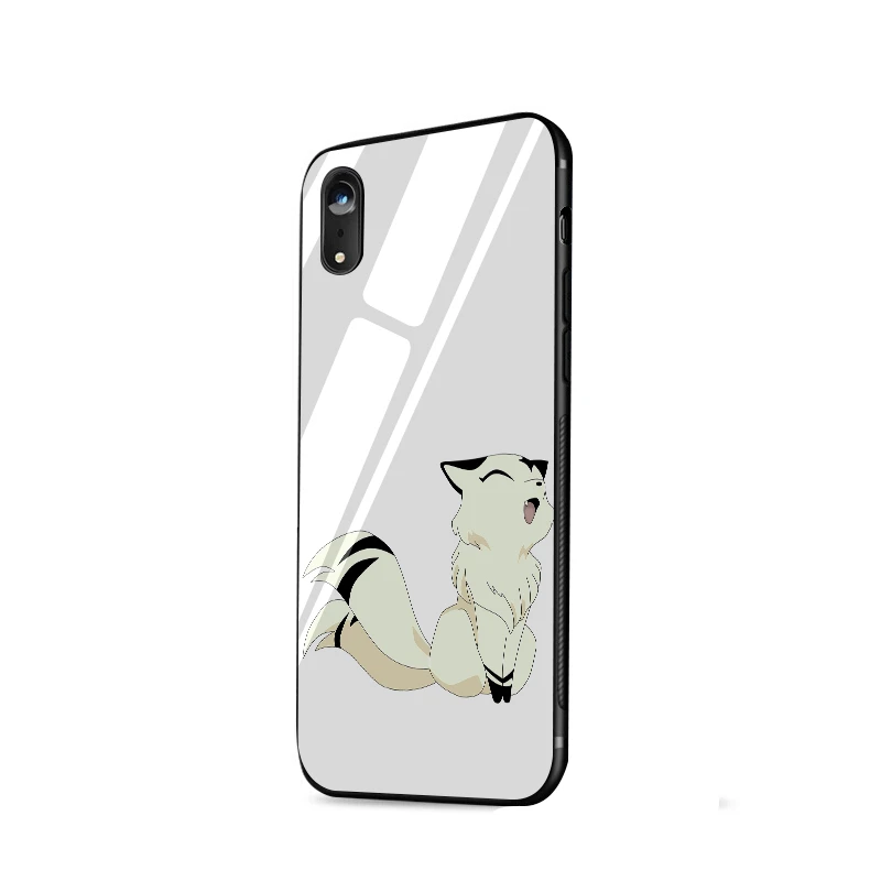 Стеклянный чехол для телефона из ТПУ стекла для Apple iPhone 5 5S SE 6 6S 7 8 Plus XR X XS Max Kirara Inuyasha