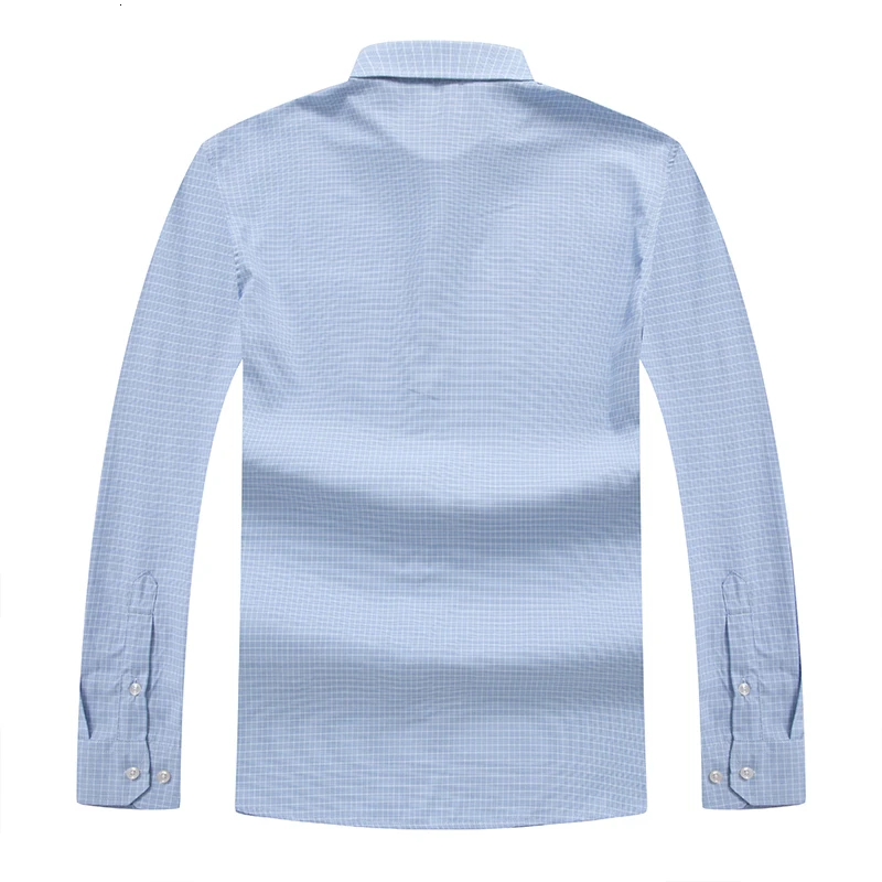 8XL 7XL High Quality Men's Oxford Casual Shirts Leisure Design Plaid Men's Social Shirts Cotton Long Sleeve Men's Dress Shirts