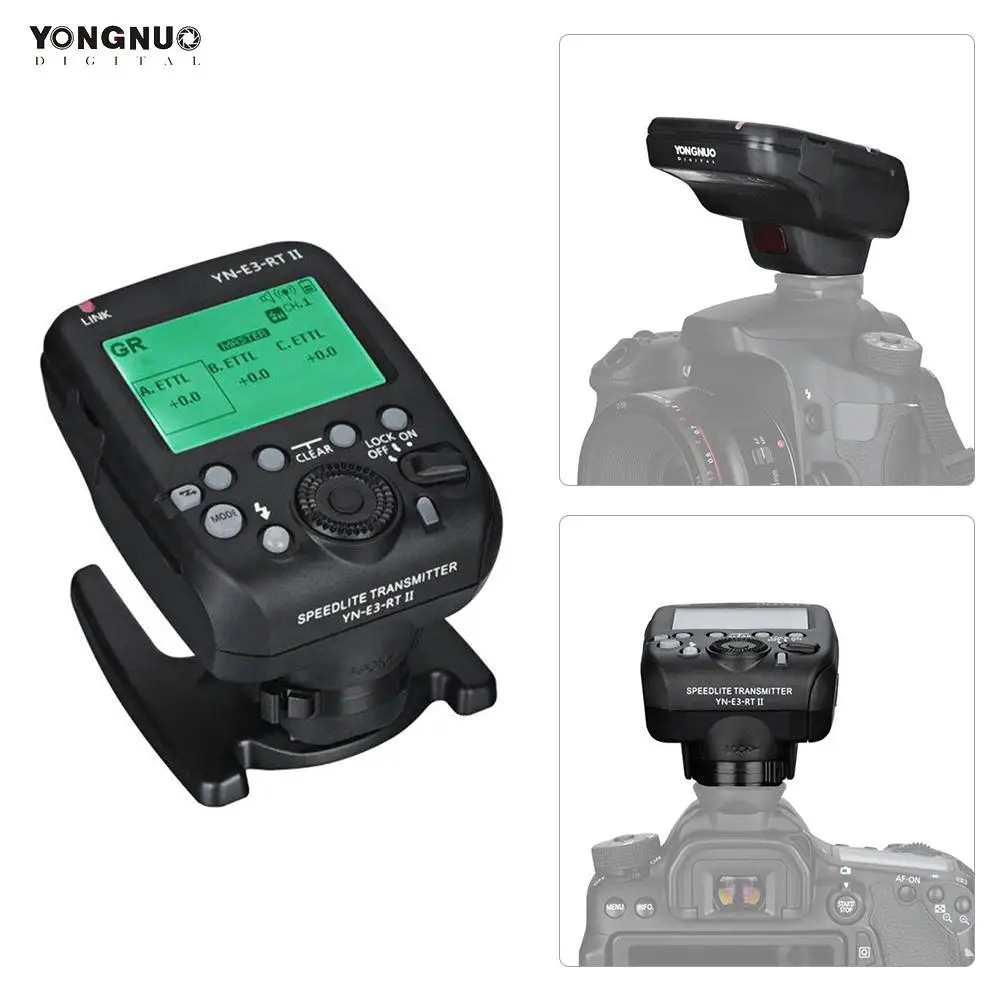 YONGNUO YN-E3-RT II накамерная Вспышка Speedlite передатчик вспышка триггер для Canon Nikon для ST-E3-RT/600EX-RT/YN968EX-RT и т. Д