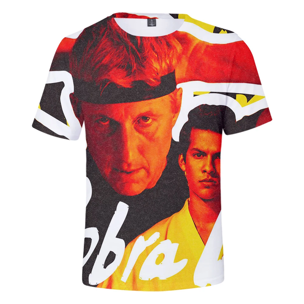 Повседневная Cobra Kai, подходящая популярная Удобная футболка Cobra Kai, модная летняя 3D футболка с короткими рукавами для девочек и мальчиков, футболки для мужчин и женщин