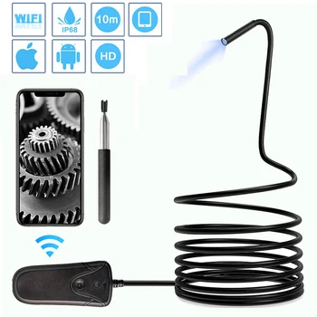 

Wireless Inspection Camera 1080P Telescoping Wifi Endoscope Waterproof Camera with 6 LED For Android and IOS Smartphone Phone