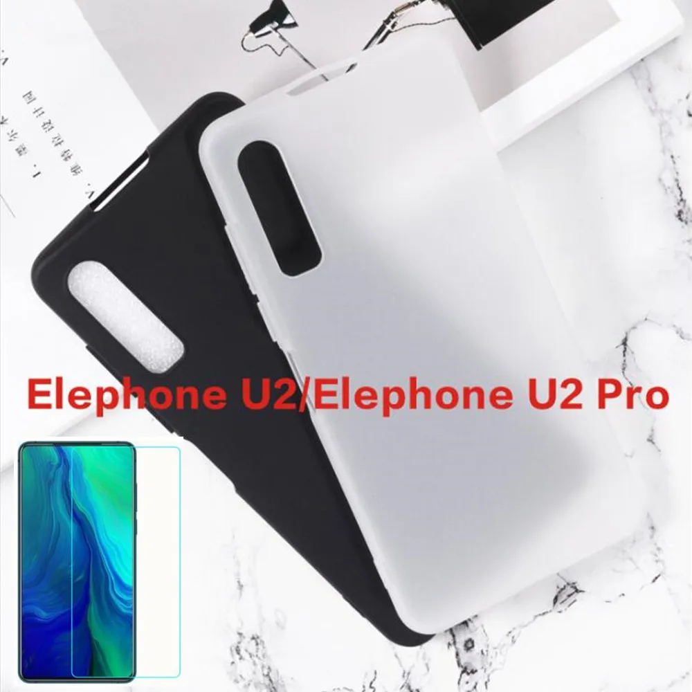 

For Elephone U2 Pro Case For Elephone U2 Pro Cover + Screen Protector Tempered Glass Protective Film For Elephone U2