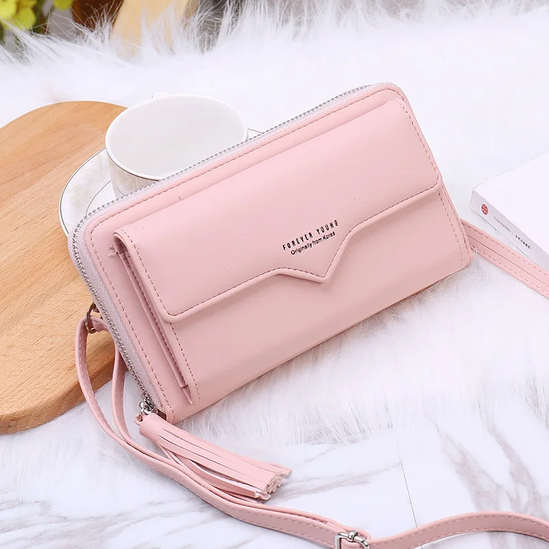 

2020 Ladies Wallet Japan and South Korea Simple Zipper Long Multi-Card Slots Large Capacity Portable Coin Purse