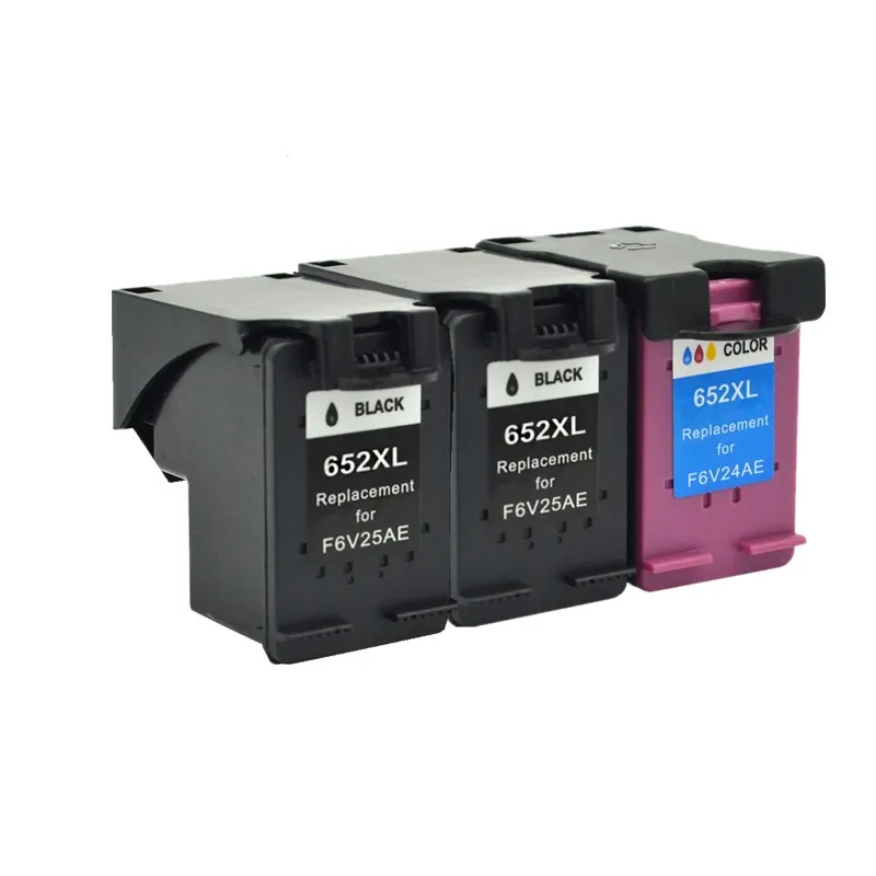1SET 1BK 3PCS Чернильный картридж для 652 XL HP652 с чернилами hp Deskjet 1115 1118 2135 2136 2138 3635 3636 3835 4535 4536 4538 4675 4676 4678 струйный принтер - Цвет: 1SET 1BK 3PCS