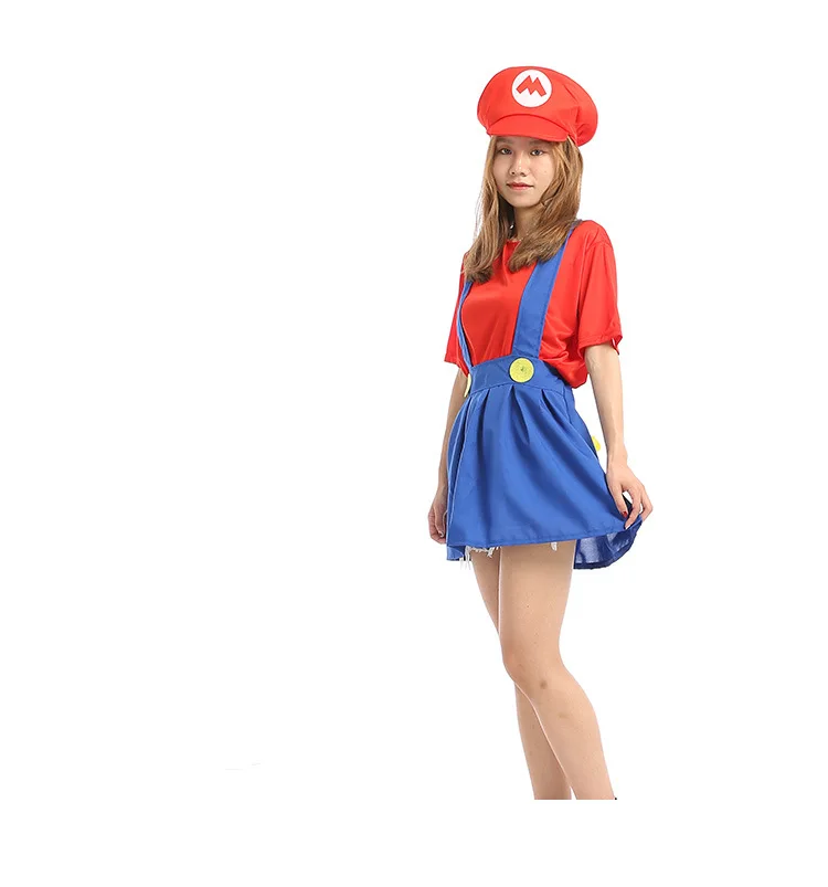 NFUHGOIDHGI Halloween Costume Cosplay Super Mario Game Children Adult Set Four Piece Party Performance Green -Zentai shop online H0154299960a24c9aa728cfdf7a1af20b5.jpg