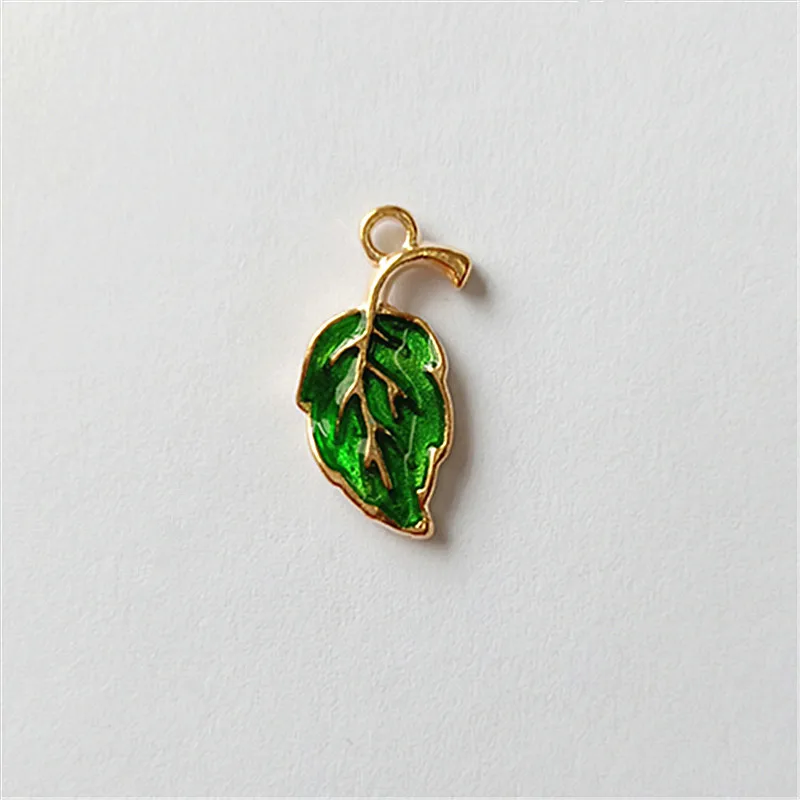 10pcs-lot-Alloy-Little-Green-Leaf-Pendant-Buttons-for-diy-Handmade-Hair-Jewelry-Accessories-Bag-Shoes (3)