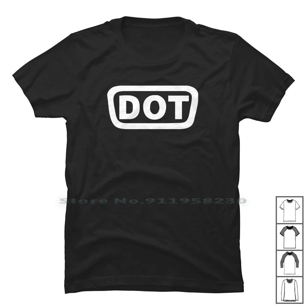 2x Dot Sticker Vinyl Decal D.o T Shirt 100 Cotton Sticker Ticker Vinyl