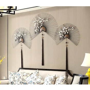 

Tieyi Wall ACTS The Role Of Sitting Room Porch Setting Metope Adornment Hangs Creative Stereo Fan Wall Hanging A445