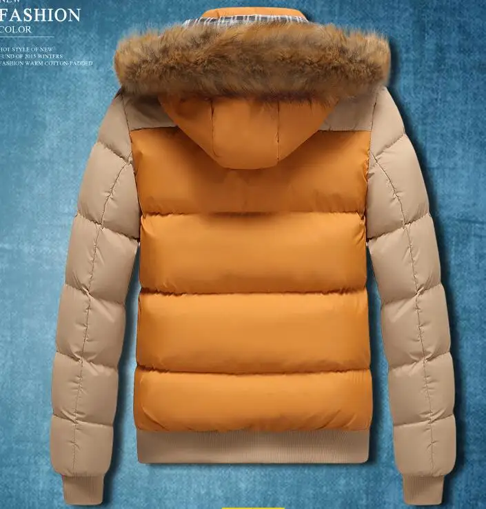 Fashion Winter Men Parka Brand New Winter Jacket Men Warm Down Jacket 9 Color Fashion Brand With Fur Hood Hat Men Outwear Coat