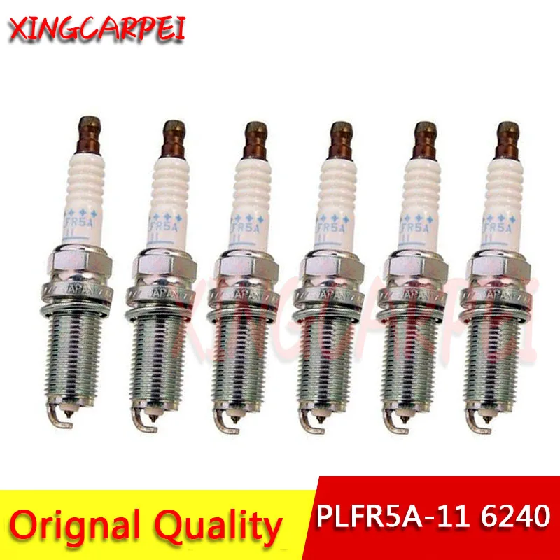 22401-5M015 PLFR5A-11 6 шт./лот иридиевая Свеча зажигания подходит для Suzuki Nissan Infiniti FX35 FX45