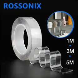 Rossonix 1 м 3 м 5 м нано волшебная лента многоразовая бесследная двухсторонняя лента нано лента моющийся с адгезионным покрытием Супер