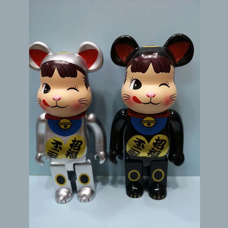 2 стиля в уличном стиле 400% горячая Распродажа медведь кирпич Пеко Lucky Cat ПВХ экшн