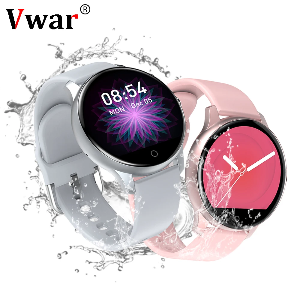 Vwar Galaxy Smart Bluetooth Call Watch IP67 Waterproof with Siri Heart Rate Blood Pressure Fitness Smartwatch for Samsung IOS