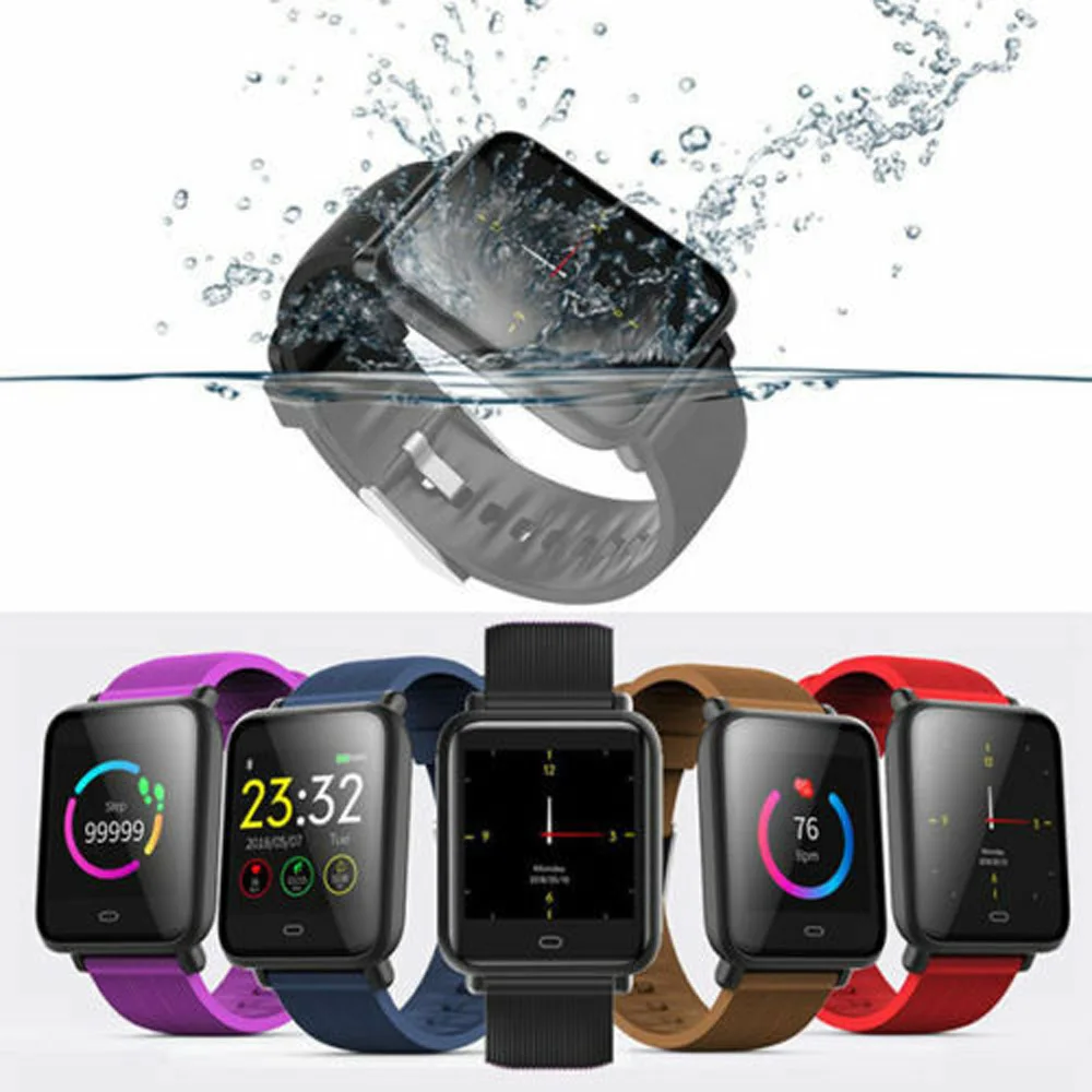 Смарт-часы smartband Q9 с цветным экраном, водонепроницаемые спортивные часы, пульсометр для Android/IOS, часы Relogio