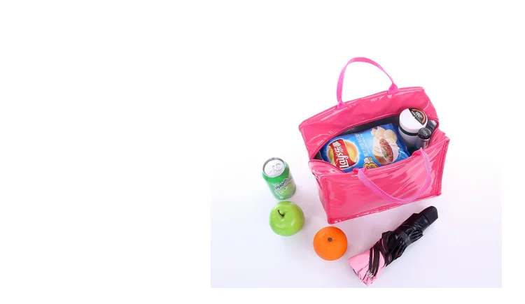 Корейский стиль стиль тепловой мешок толстый Bento Box сумка-холодильник портативный ручной водонепроницаемый Ланч-бокс сумка