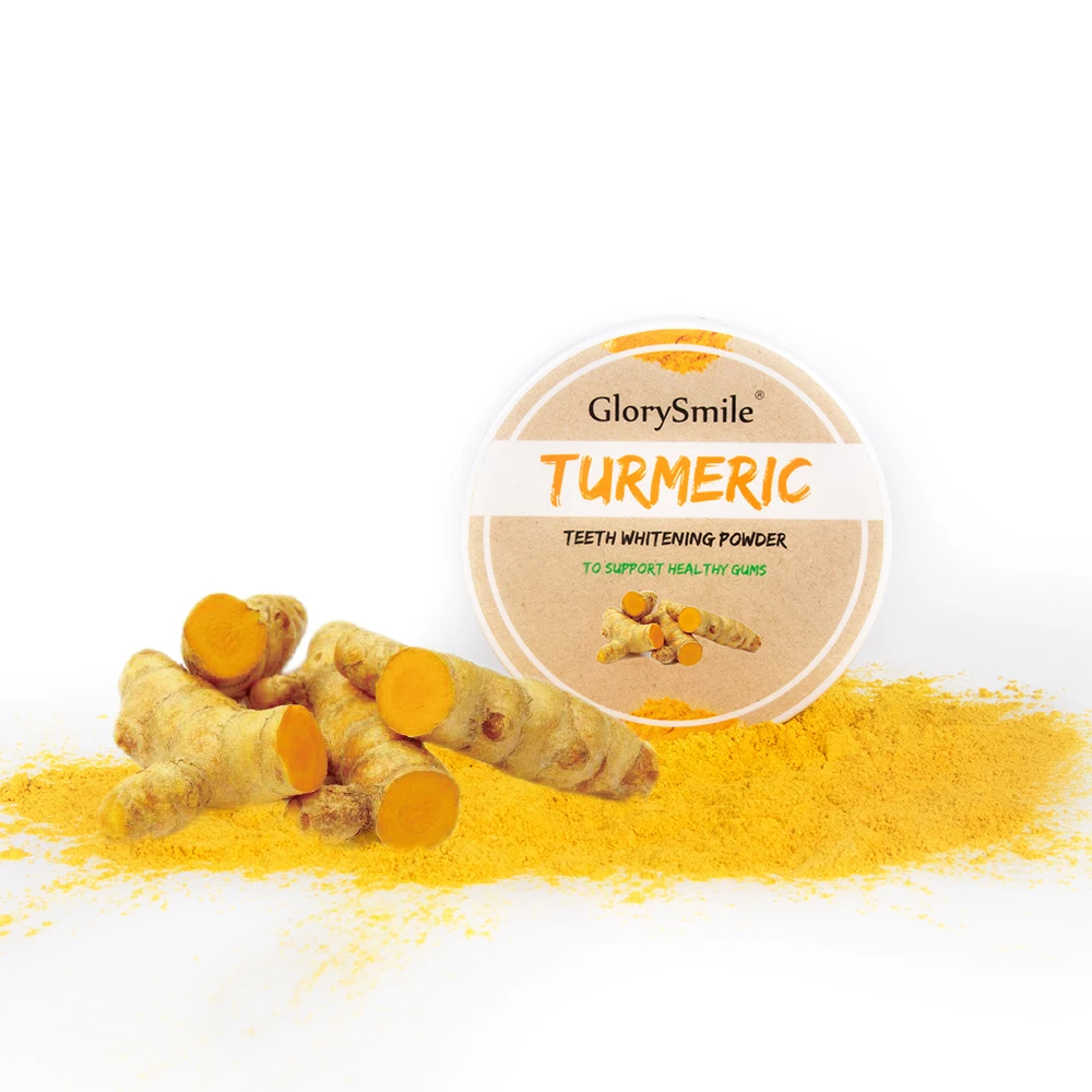 Glorysmile Dental Turmeric Teeth Whitening Powder Tooth White Label