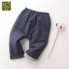 Детские штаны для мальчиков, теплые штаны, одежда для малышей, джинсовые синие хлопковые Мягкие штаны на зиму