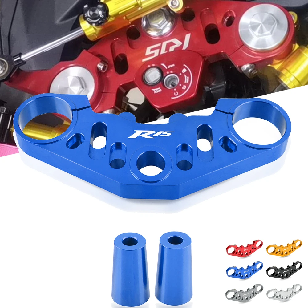 

Motorcycle Top Triple Clamp CNC Aluminum Upper Fork Holder Panel For Yamaha YZF R15 V3 YZF-R15 YZFR15 2017-2019 2018 2020