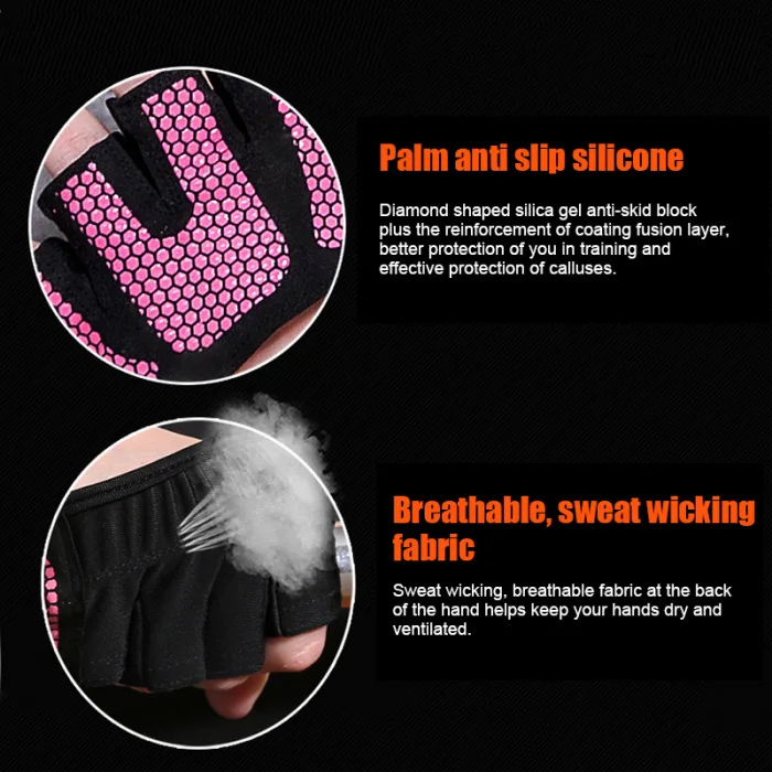 Противоскользящие перчатки для тяжелой атлетики Дышащие Перчатки для фитнеса защита пальцев C55K распродажа