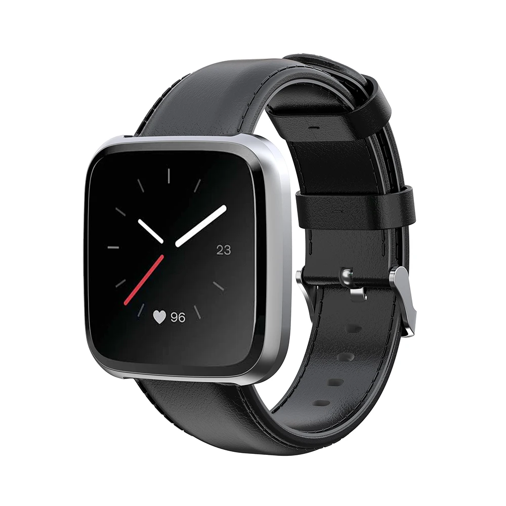 23 мм кожаный ремешок для Fitbit Versa 2 наручных часов Смарт часы на запястье