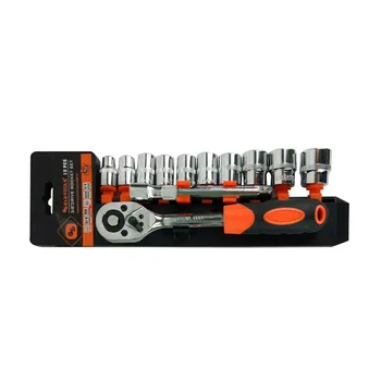 

12Pcs Car Motorcycle Repairing Tool Ratchet Wrench Kit Automotive Connecting Rod Combination Tool Boats