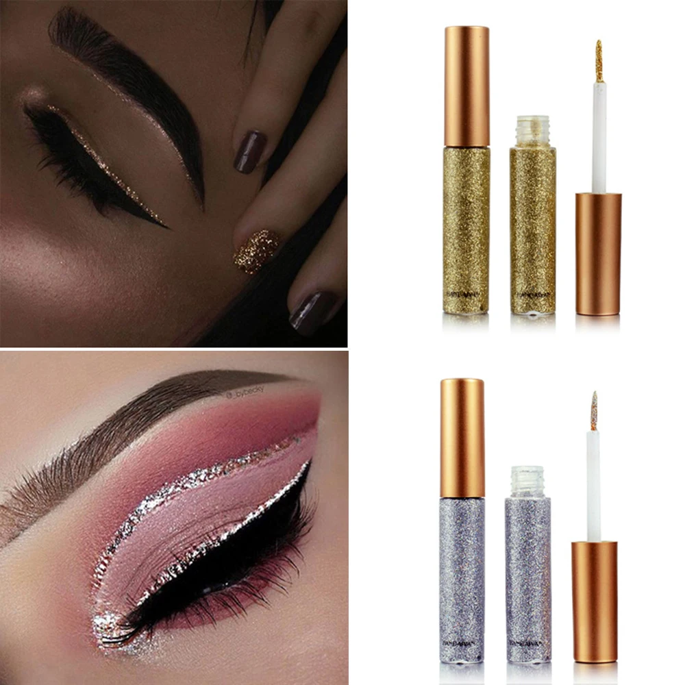 

10 Colors Fashion Makeup Eye for Women Silky Powder Sequins Portable Durable Waterproof Thick Face Sequins Pigment