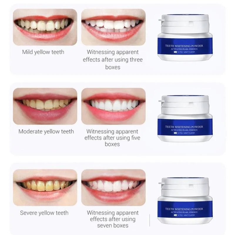 30 г отбеливающий зубной порошок для зубов очищающий жемчужная эссенция зубная