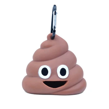 

1Pc Silicone Dog Poop Bag Dispenser Dog Waste Bags Storage Holder With Hook Pet Go Out Portable Toilet Bag Storage Box