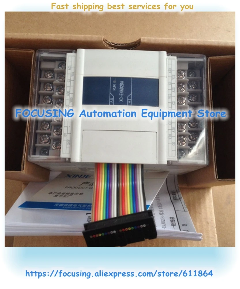 Xc-e4ad2da-h товар в штучной упаковке ПЛК Модуль 14bit 4 мА 12bit 2ao Plc модули расширения