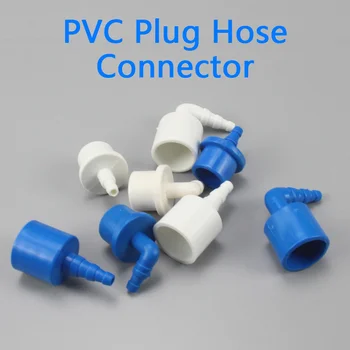 

PVC Plug Hose Connector Quick Connector Hard Tube Plastic Pagodas Joint Pvc Pipe Adapter For Garden Irrigation 1 Pcs