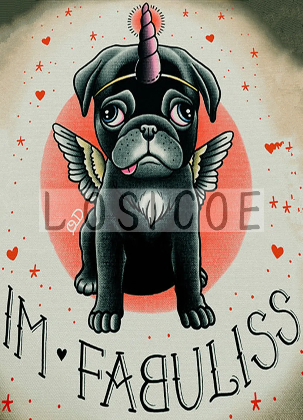 IM FABULISS 30X42 CM Tattoo Design Manuscript Painting Wall Art Retro Kraft Poster Sticker Barber Shop Home Decor D4 | Дом и сад