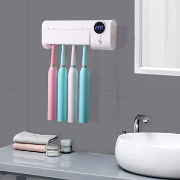 

Ultraviolet Toothbrush Sterilizer Holder Home Oral Cleaner care supplies Wall Mount Bathroom accessories Set