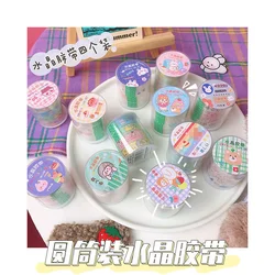 Bande Washi décorative pour Scrapbooking, 4 pièces/ensemble, ensemble d'autocollants d'ampli pour journaux, cadeau, papeterie scolaire Kawaii 