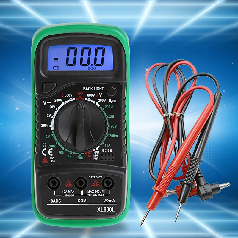 

Temperature Meter Handheld LCD Digital Multimeter Tester XL830L Without Battery