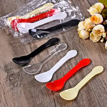 

Disposable Individual Package Plastic Spoon Sub-Yogurt Spoon Jelly More Pudding Spoon Ice Cream Spoon Spoon Sub-100