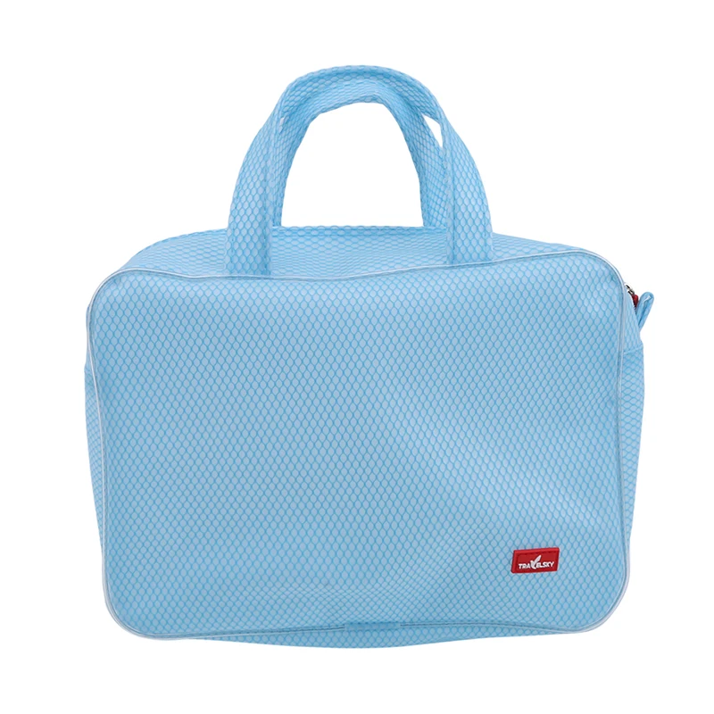 Blue L Корейские пляжные сумки для бассейна, сумка для плавания, сумка для спортзала, водонепроницаемые сумки, прозрачные EVA желе, органайзер, сумка для плавания, для мытья полоскания, для хранения - Цвет: Blue L