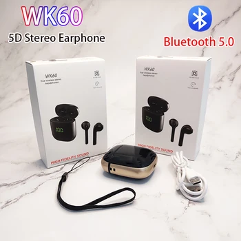 

Wireless Bluetooth Headphone V5.0 Touch Control Earphones Gym Stereo HD Talking наушни With Charging Case Digital Display