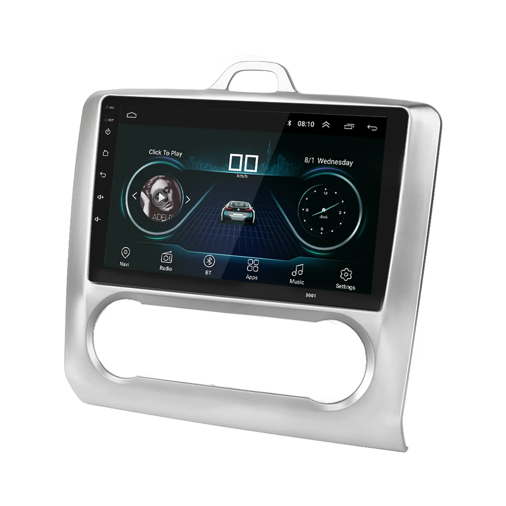 Perfect 9 inch 2 Din Android 8.0 Radio for Ford Focus Multimedia Player 2005-2011 2din GPS Navigation Player No DVD car stereo wifi 24