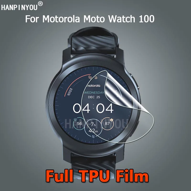 10Pcs For Motorola Moto Watch 100 1.3" Smartwatch Ultra Clear Slim Soft