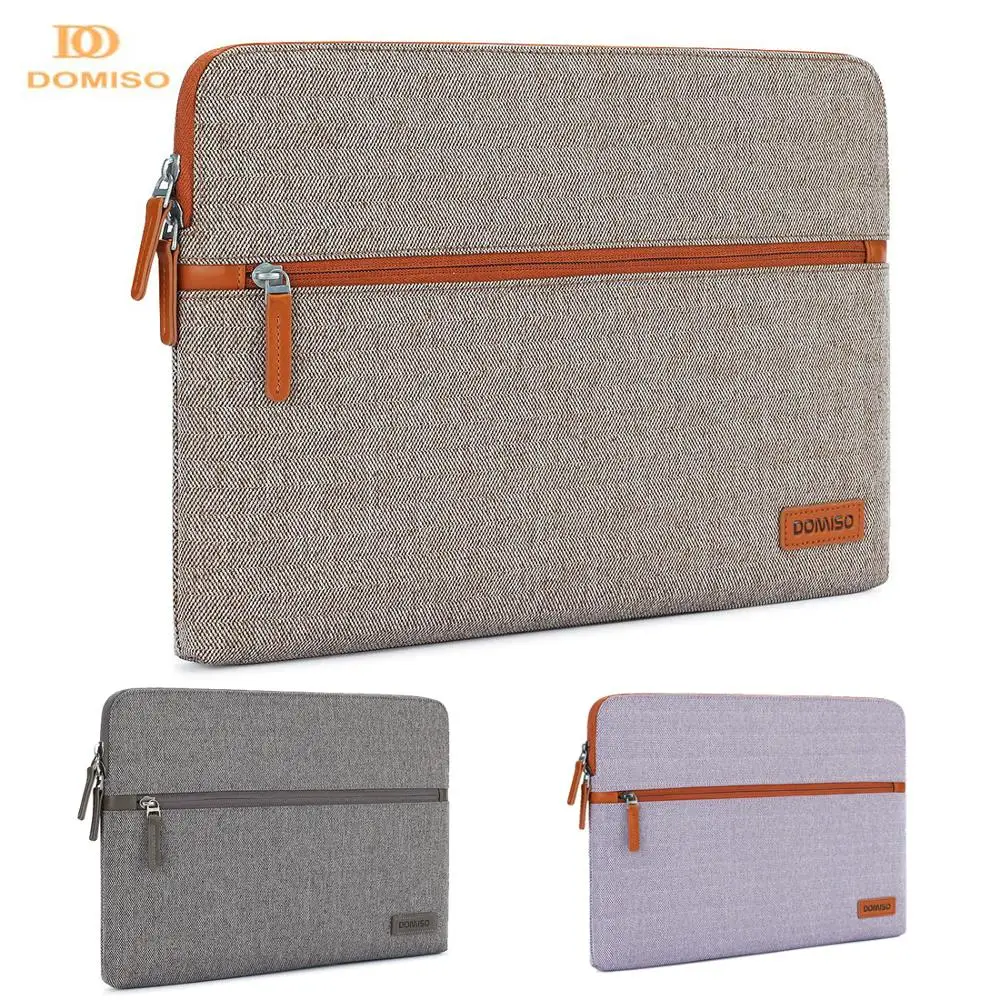 DOMISO 11 13 14 Inch Laptop Sleeve Canvas Fabric Tablet Protective Bag for Laptops font b
