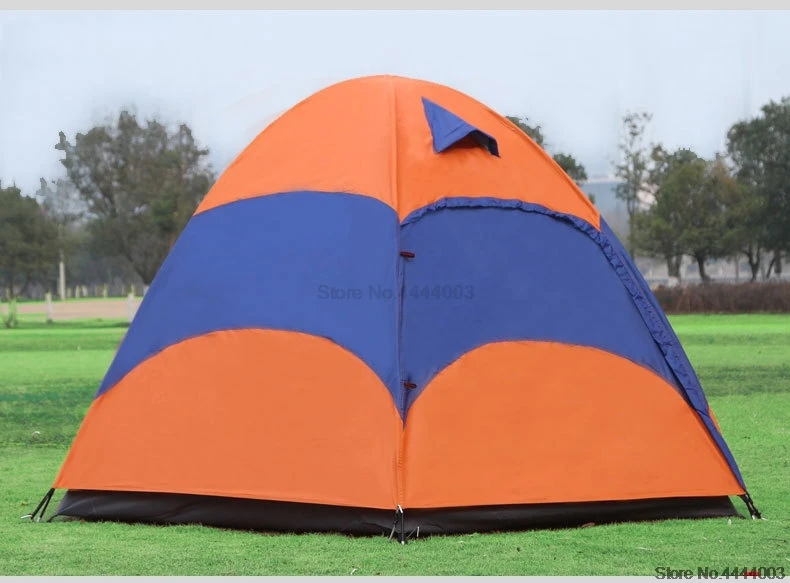 Очень Открытый 5-8 Multi-местная палатка двухслойные непромокаемые Кемпинг пляж палатка УФ-излучению Пеший Туризм путешествие палатка AA12022